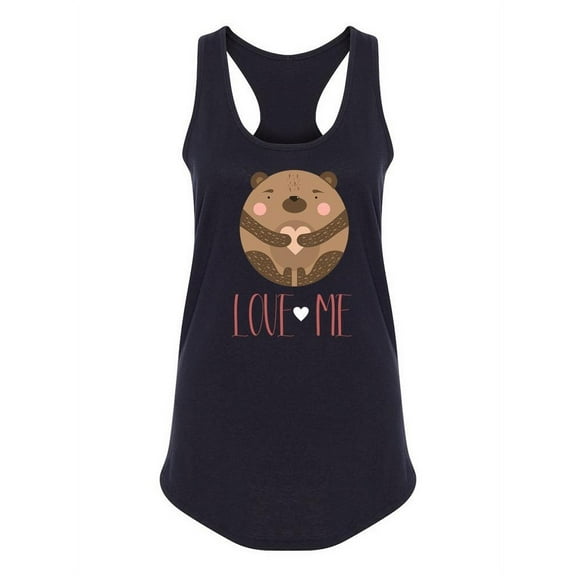 Love Me Bear Design Tank Women -Image by Shutterstock, Female Small