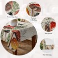 thumbnail image 5 of Mushrooms Table Cloth Waterproof Tablecloths, Butterfly Botanical Country Plants Beige Tablecloth Dining Table Cover for Kitchen Party Tabletop Outdoor, Square Tablecloth 60x60 Inch, 5 of 8