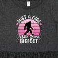 thumbnail image 4 of Inktastic Just a Girl Who Loves Bigfoot Girls Toddler Dress, 4 of 5
