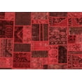 thumbnail image 1 of Ahgly Company Machine Washable Indoor Rectangle Patchwork Red Transitional Area Rugs, 6' x 9', 1 of 4