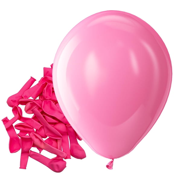 Globos de fiesta de látex Bezente, 5 pulgadas, 150 unidades, color rosa