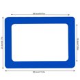 thumbnail image 2 of Etiqueta engomada del marco de la pared de la foto Etiqueta engomada removible del arte de la foto del marco de la foto del PVC de 2 capas para el refrigerador de la sala de estar, azul, 10 " Noticed LF0072-19B, 2 of 6