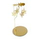 thumbnail image 2 of Portavelas giratorio,Accesorios giratorios para portavelas,Portavelas Bandeja Portavelas para té,Decoración de centro de mesa portavelas de jaula de metal,candelabros chimenea Copo de nieve, 2 of 9