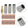 thumbnail image 3 of 24 Pcs MB15 MIG Kit de Consommables Embouts de Contact Support de Buse Pièces de Rechange, 3 of 6