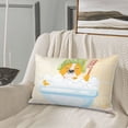 thumbnail image 5 of Daiia Corgi In The Shower Cap Bathing Bedding Waterproof Pillow Protector Zippered Queen – Bed Bug Proof Pillow Encasement-20"x30", 5 of 6