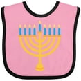thumbnail image 3 of Inktastic Hanukkah Chanukah Menorah Boys or Girls Baby Bib, 3 of 4
