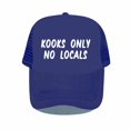 thumbnail image 1 of Kooks Only No Locals Printed Snapback Hat Skiing Surf Skateboarding Bend Visor Snapback Cap Trucker Hat Surfer Trucker Hat YP04856-60cm for adult Gao Jinjia LED, 1 of 2