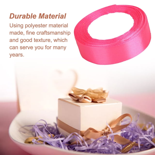 Gift Ribbon Wedding Decorations Clothes Making Supply DIY Craft Accessories Light-weight Polyester Ribbons for Ornaments Peach 05