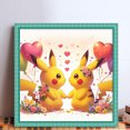 thumbnail image 2 of Hilo Algodón Ecológico Bordado Punto Cruz Pikachu Impreso 11CT 40x40cm, 2 of 9