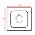 thumbnail image 6 of 30" Gray Concrete Fire Pit Table, 40,000 Btu Outdoor Gas Firepit with Stainless Steel Burner for Patio & Backyard, 6 of 6