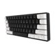 thumbnail image 4 of Teclado mecánico de 61 teclas con interruptor azul, teclado mecánico para juegos RGB con cable y efecto de iluminación genial para estudio en la oficina, blanco y negro, 4 of 5