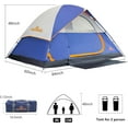 thumbnail image 3 of 2-12 Person Tents for Camping Waterproof, Backpack Double Layer Tents, Perfect Picnics, Fishing and Backyard Camping, 3 of 8
