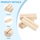 thumbnail image 3 of Uxcell 30 Pcs Soportes de Tarjetas de Lugar de Madera 2.8"x0.9"x0.7" Soportes de Números de Mesa para Bodas y Fiestas de Cumpleaños, 3 of 6