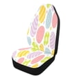 thumbnail image 2 of Pastel Easter eggs pattern background Car Seat Cover 2 Piece Set Saddle Blanket Carseat Universal Fit for Vehicle Sedan SUV, 2 of 5