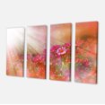 thumbnail image 2 of Little Red and Pink Flowers Spring - Large Floral Canvas Artwork, 2 of 3