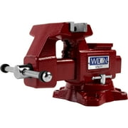Wilton Tools 28818 4 1/2 Wide Jaw 4 Max Opening Swivel Utility Bench Vise, Red