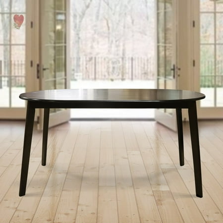 - Warehouse of Tiffany Mario Cappuccino Dark Brown Wood 59-inch Oval Dining Table