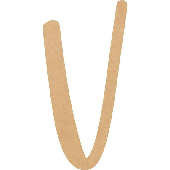 Blank MDF Letter 10'' Tall Hometown DIY V, Paintable Alphabet A-Z