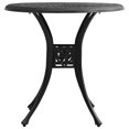 thumbnail image 6 of vidaXL Garden Table Black 30.7"x30.7"x28.3" Cast Aluminum 5583, 6 of 6