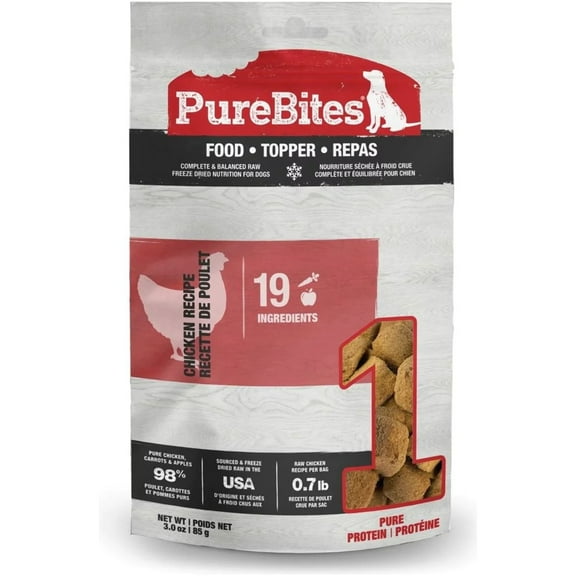 PureBites Dog Food Topper Chicken Recipe 3 oz.