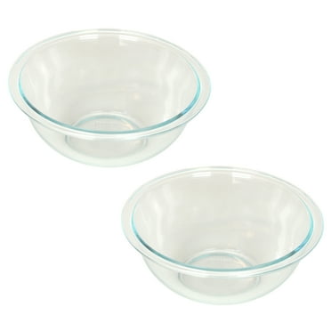 Pyrex 323 1.5-Qt 1.4 L Clear Glass Mixing Bowl (2-Pack)