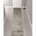 thumbnail image 2 of HomeRoots 12' Ivory Gray And Black Abstract Distressed Runner Rug With Fringe, 2 of 6
