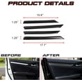 thumbnail image 2 of Xotic Tech Door Strip Cover Decal, Carbon Fiber Pattern, Compatible with Honda Civic 10th Gen Sedan, 2 of 9