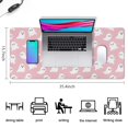 thumbnail image 5 of Long Mouse Pads for Desk,Pink Halloween Ghosts Desk Mats on Top Of Desks, Desk Mouse Pad Extra Large with 3mm Non-Slip Base and Stitched Edge for Gaming,Office,Work,Home 35.4x15.7in, 5 of 5