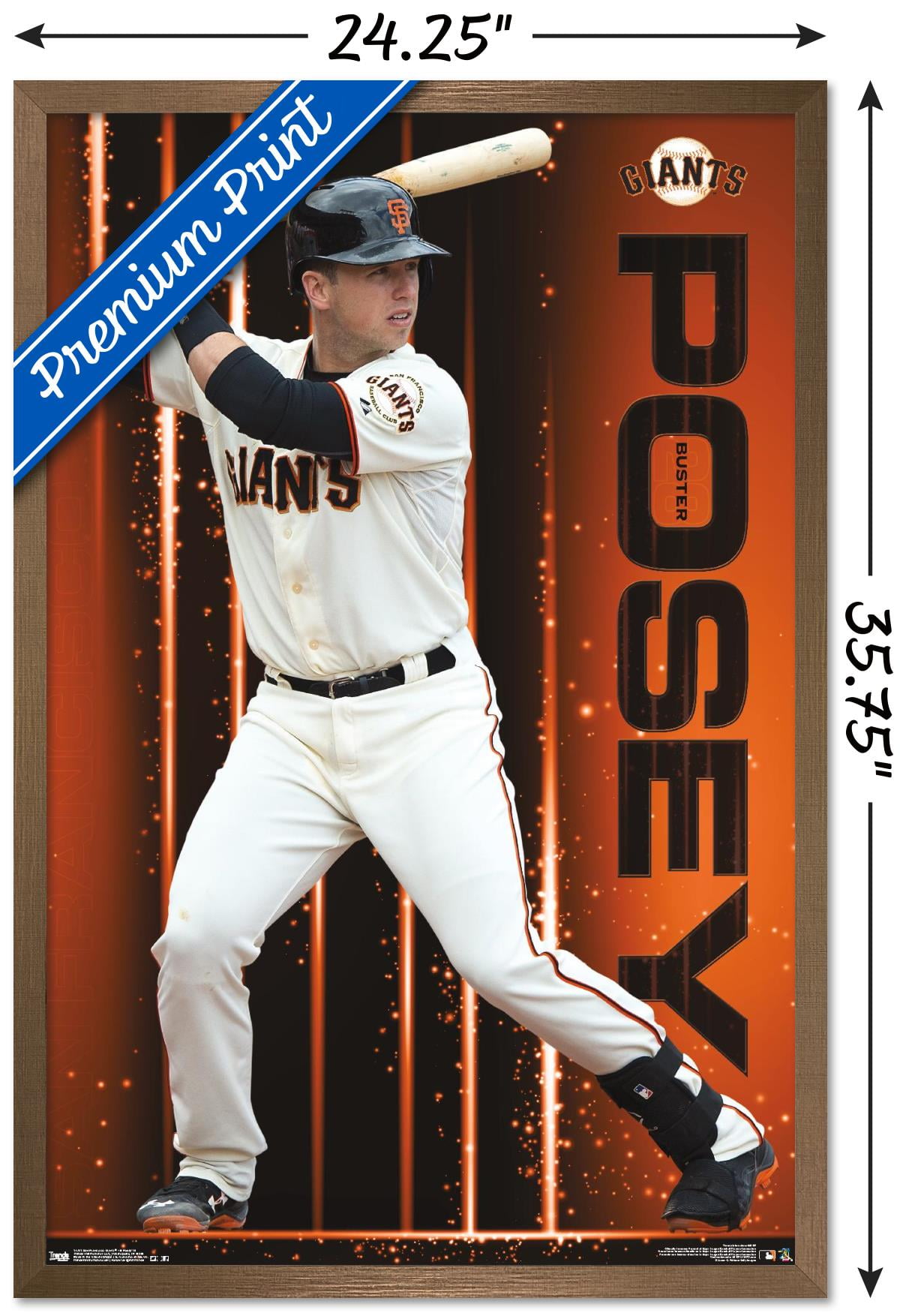 San Francisco Giants All Star BUSTER POSEY Poster Photo Painting CANVAS Wall Art 