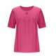 thumbnail image 5 of Camisas de Manga Corta para las Mujeres Casual Color Sólido Cuello Redondo Blusa, Poliéster Ligero Primavera Y Verano Superior, 5 of 8