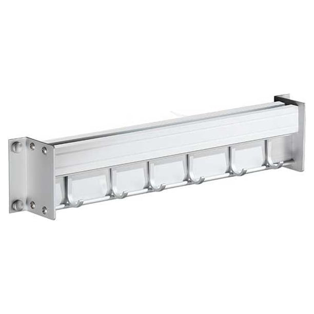 Estante de cocina montado en la pared, soporte para sartenes, espátula, cuchara, percha para cuchara, hogar, Bar, restaurante, café, punzón, Organizadores de utensilios de cocina Mate 30 centimetros Yuarrent HA067348-01