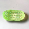 thumbnail image 3 of Green Peanut Squishy Stress Toy with Glitter and Slow Rising Design, Single Piece, for Kids Relaxation Relief, Sensory Squeeze Toy, 3 of 4