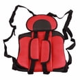 thumbnail image 1 of Asiento de coche portátil para bebé, ancho, grueso, estable, seguro, universal, para niños pequeños, color rojo y negro., 1 of 12