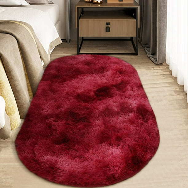 Xihbxyly Alfombra de Seda Ovalada, Manta de Cama Suave y Lujosa, Alfombra Antideslizante de Fácil Lavado, Decoración Versátil para Sala de Estar, Dormitorio U Oficina, Ideal para El Hogar.