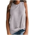 thumbnail image 2 of SwiftWear Womens Tunic Casual Blouse Sleeveless Cute Twist Knot Tank Top, 2 of 7