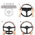 thumbnail image 6 of Jeiento Hummingbird Car Steering Wheel Cover Art Floral Neoprene Steering Wheel Protector for Women Girls 15 Inch Anti-Slip Car Accessory Protector Fit for Most Cars SUV Sedan Van, 6 of 6