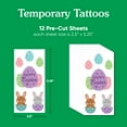 thumbnail image 4 of Big Dot of Happiness Spring Easter Bunny Tattoos, Happy Easter Temporary Tattoos for Kids and Adults, Colorful Eggs Party Favors (12 Sheets of 6 styles), 4 of 6