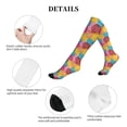 thumbnail image 5 of Picia Colorful Wool Balls Printed Sports Compression Socks - 15-20mmHg Graduated Compression, High-Performance Soft and Breathable Socks for Men and Women, 5 of 5