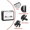 thumbnail image 3 of Cateissary Convierte tus casetes favoritos a MP3 con un reproductor de casetes portátil. Convertidor USB a MP3. Cables de audio/vídeo, 3 of 6