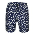 thumbnail image 4 of Naloa Daisies Flowers Men's Beach Shorts, Surfing shorts, Swim trunks, Quick Dry Swim Trunks for Surfing Beach Fun - XX-Large, 4 of 9