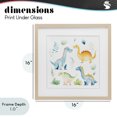 thumbnail image 4 of Stupell Industries Contemporary Playful Dinosaur Wonderland Birch Framed Print Under Glass, 16 x 16, by Lazar Studio, 4 of 8