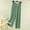 Green, variant on QUINDOS Wide Leg Womens Casual Pants High Waisted Long Pants Bowkont Ruffle Loose Trousers