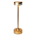 thumbnail image 3 of Lámpara de mesa de metal retro con patas altas LED para dormitorio, mesita de noche, recargable vía USB, decoración, protección para los ojos, luz de noche, luz de ambiente creativo, 3 of 5