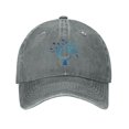 thumbnail image 1 of ZICANCN Casquette de Baseball Réglable Femmes, Tree Earth Environment Chapeaux pour Hommes Adulte Lavé Coton Denim Baseball Caps Mode, Gris, 1 of 6