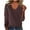 Brown, variant on Erwazi Sweaters Women's Solid Color Sweater Fall Winter V Neck Long Sleeve Warm Soft Plus Size Knitted Pullover