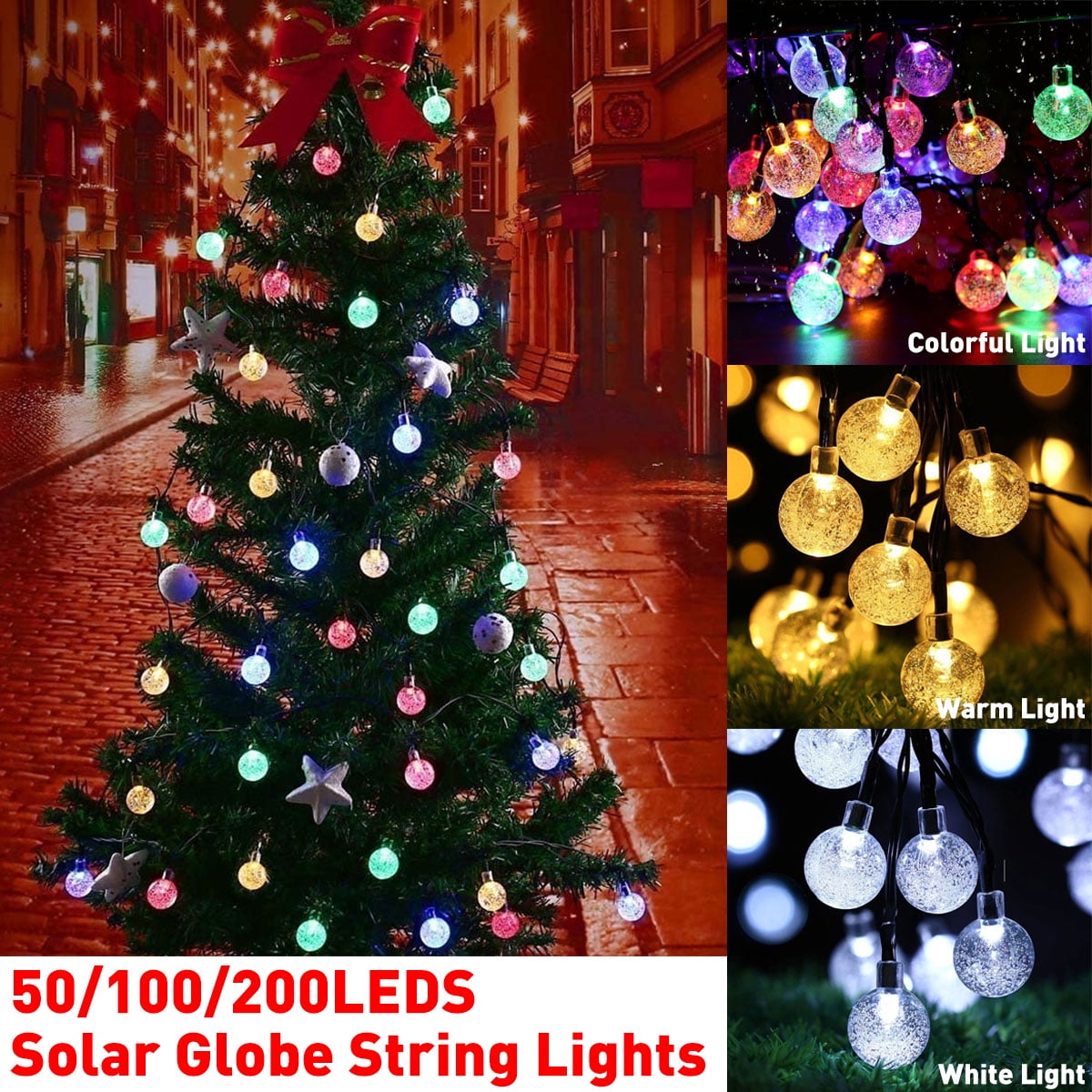 100/200 LED Christmas Tree Fairy String Party Lights Lamp Xmas Garden Waterproof