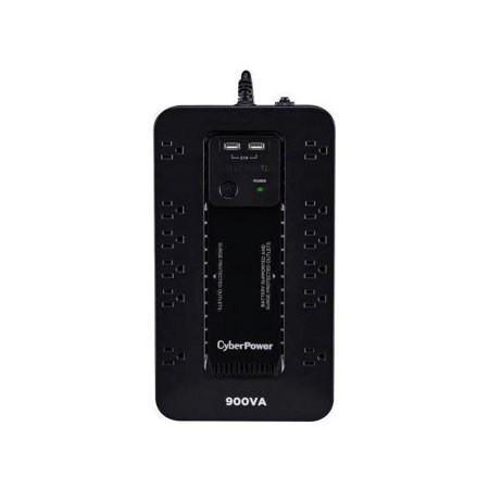 UPC: 0649532621521 | CyberPower ST900U Standby UPS System  900 VA / 500 Watts  12 Outlets  2 USB Charging Ports  Compact