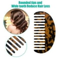 thumbnail image 2 of Unique Bargains 2Pcs Hair Comb Wide Tooth Anti-Static for Thick Curly Hair Deep Brown, 2 of 7