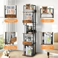 Bookshelves 5Tier, Rotating Bookshelf Tower for Corner, Small Bookcase