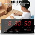 thumbnail image 3 of Large Screen Digital Wall Clock LED Display Desk Time Temperature Calendar Date D7Z1, 3 of 8